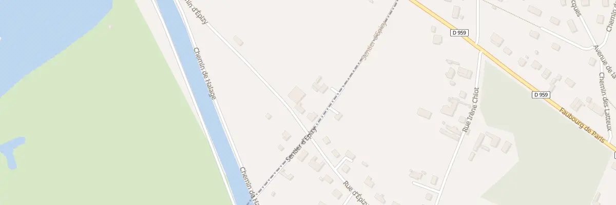 Plan du 46 Rue d’Épizy à Saint-Aubin-sur-Yonne