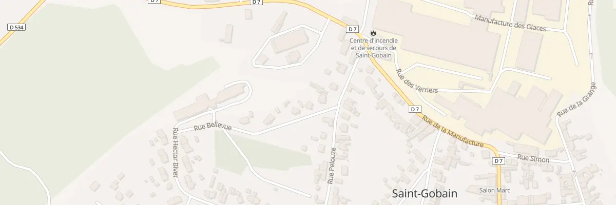 Plan du 4 Rue Bellevue à Saint-Gobain