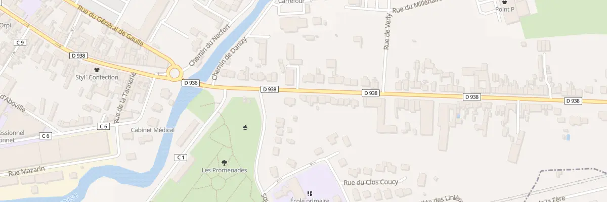 Plan du 8 Av du Général Leclerc à La Fère