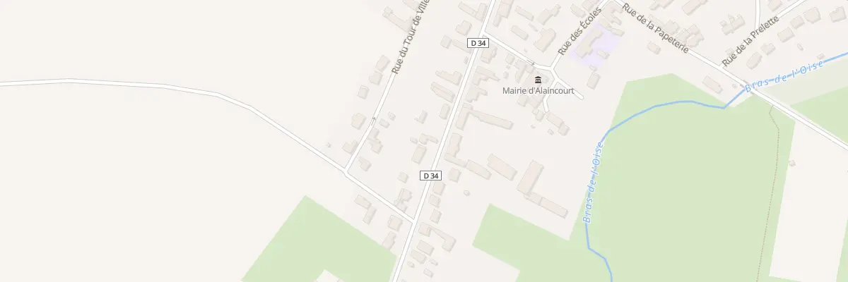 Plan du 57 Rue du Gen de Gaulle à Alaincourt