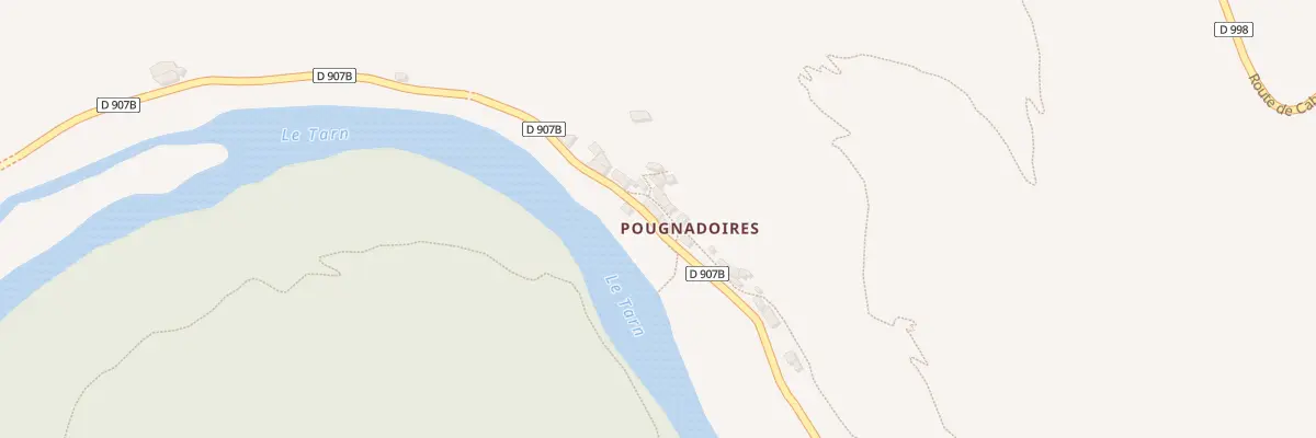 Plan du 5508 Pougnadoires à Gorges du Tarn Causses