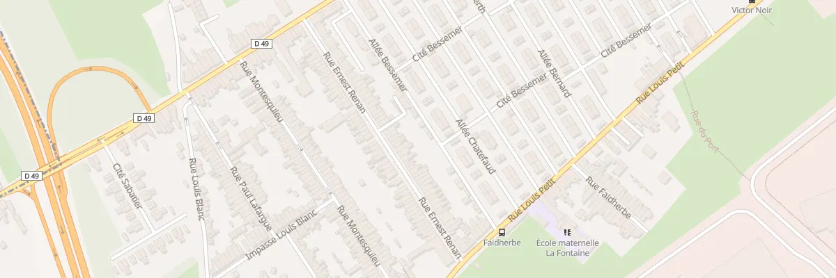 Plan du 39 Rue Ernest Renan à Denain