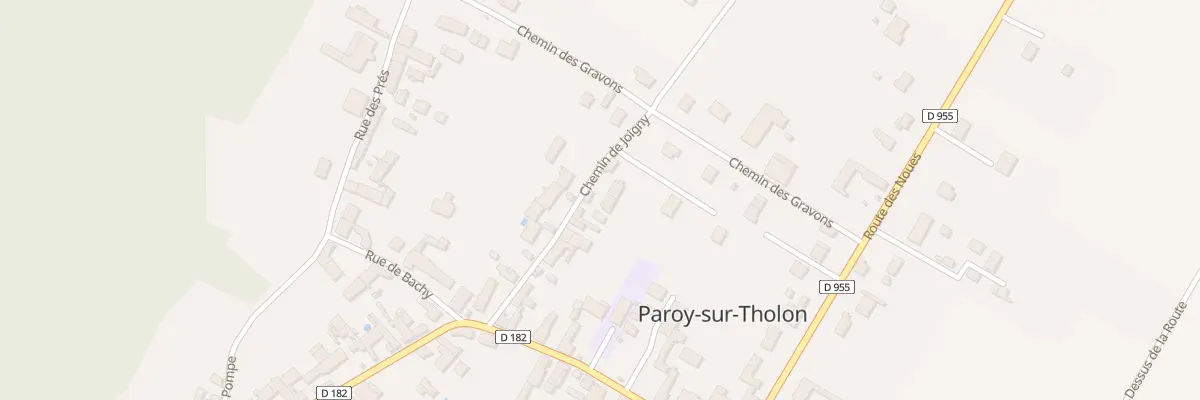 Plan du 14 Che de Joigny à Paroy-sur-Tholon