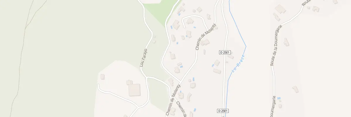 Plan du 317 Che de Molenty à Saint-Étienne-de-Gourgas