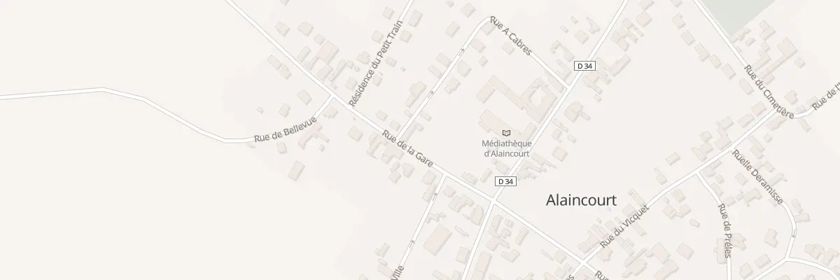 Plan du 14 Rue de la Gare à Alaincourt