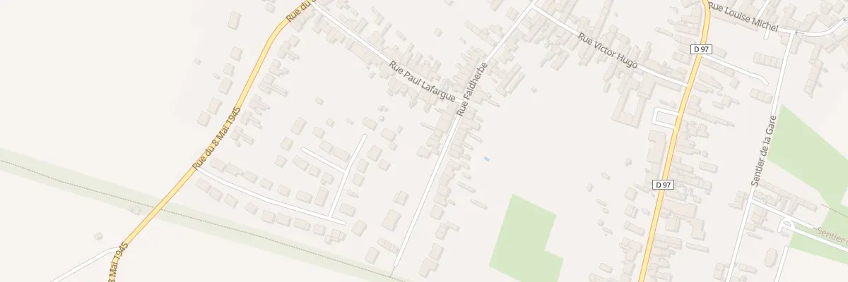 Plan du 95 Rue Faidherbe à Avesnes-les-Aubert
