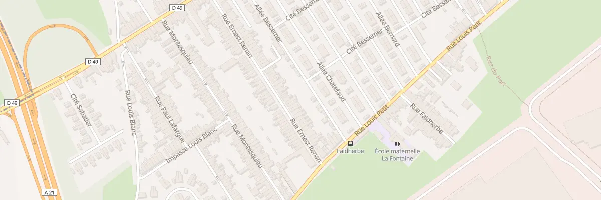 Plan du 47T Rue Ernest Renan à Denain