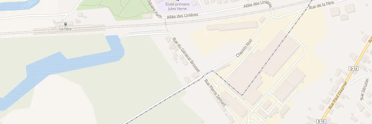 Plan du 14 Rue du Général Brosset à La Fère