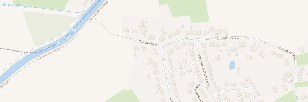 Plan du 2 Rue Medard à Hasnon