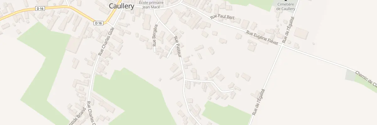 Plan du 7 Rue Pasteur à Caullery