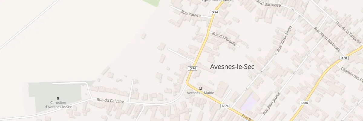 Plan du 20 Rue Etienne d’Orves à Avesnes-le-Sec
