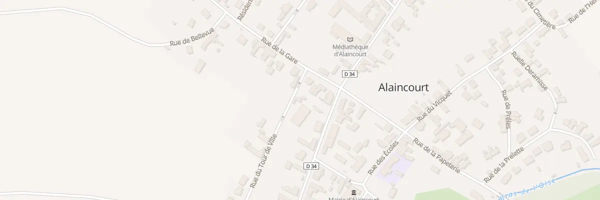 Plan du 2 Rue du Tour de Ville à Alaincourt