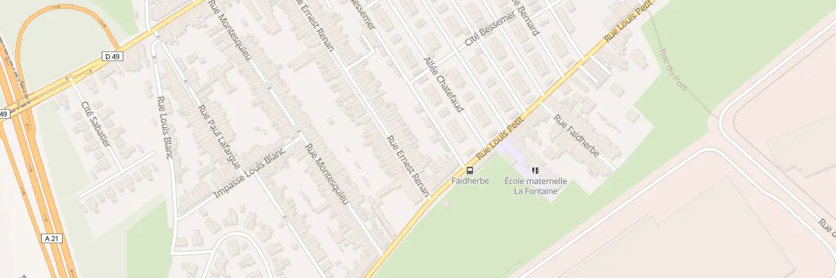 Plan du 57 Rue Ernest Renan à Denain