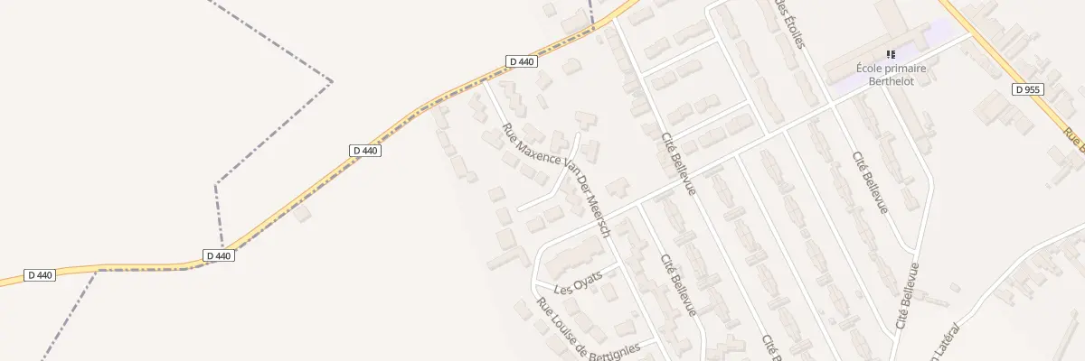 Plan du 8Q Rue Maxence Van Der Meersch à Denain