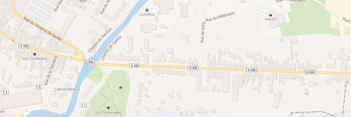 Plan du 9 Av du Général Leclerc à La Fère
