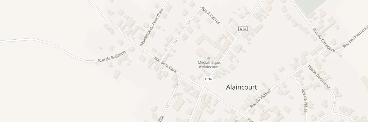Plan du 16 Rue de la Gare à Alaincourt
