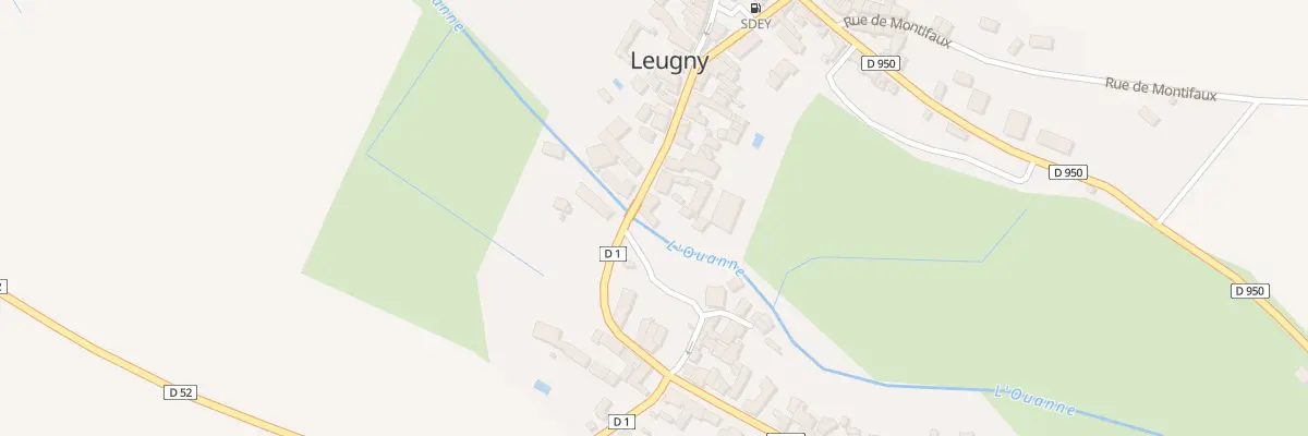 Plan du 45 Grande Rue à Leugny