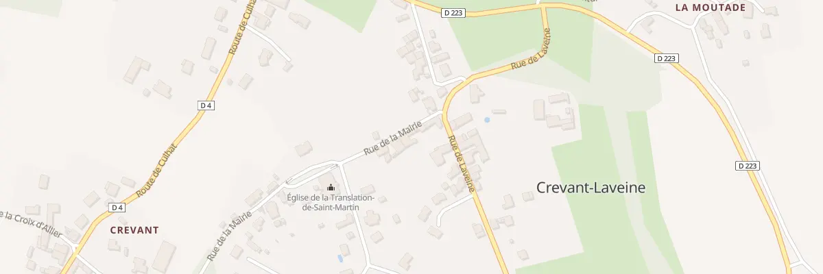 Plan du 4 Rue de Laveine à Crevant-Laveine
