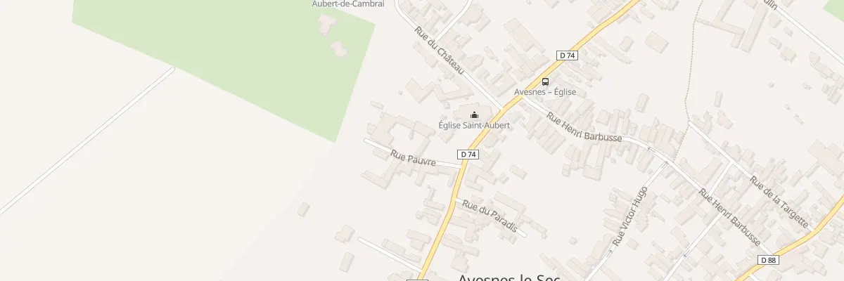 Plan du 2 Rue Pauvre à Avesnes-le-Sec