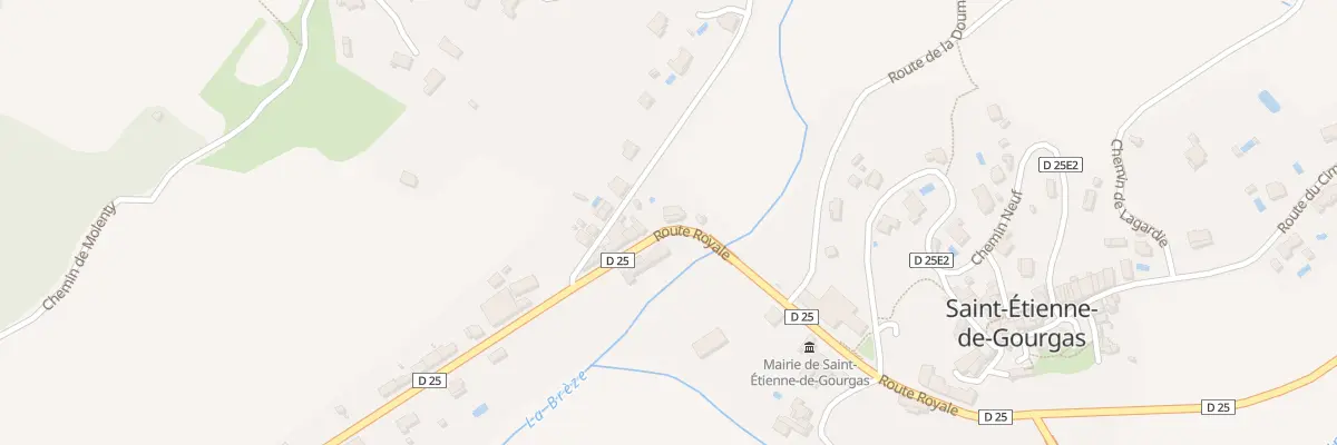 Plan du 833 Rte Royale à Saint-Étienne-de-Gourgas