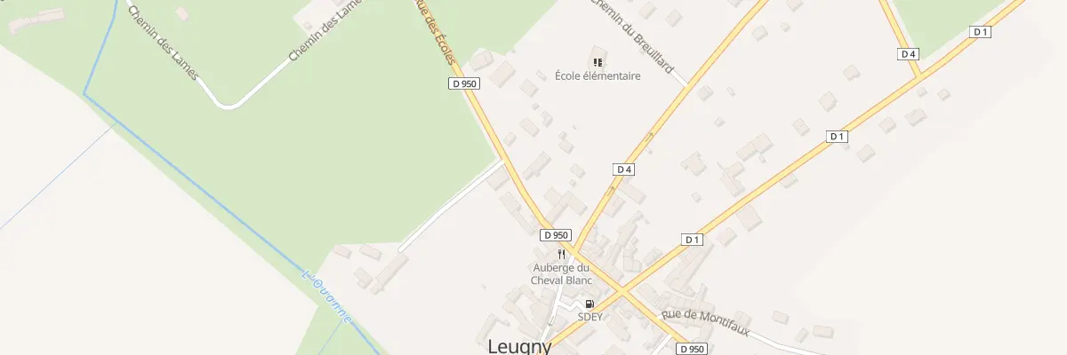 Plan du 18 Rue des Ecoles à Leugny