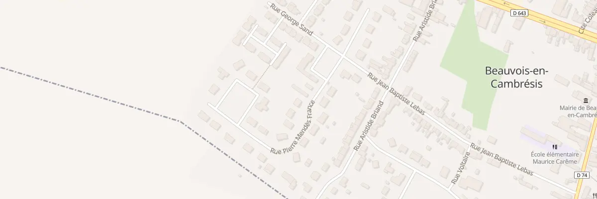 Plan du 11 Rue Pierre Mendès France à Beauvois-en-Cambrésis