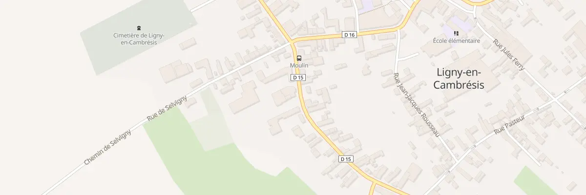 Plan du 14 Rue du Moulin à Ligny-en-Cambrésis