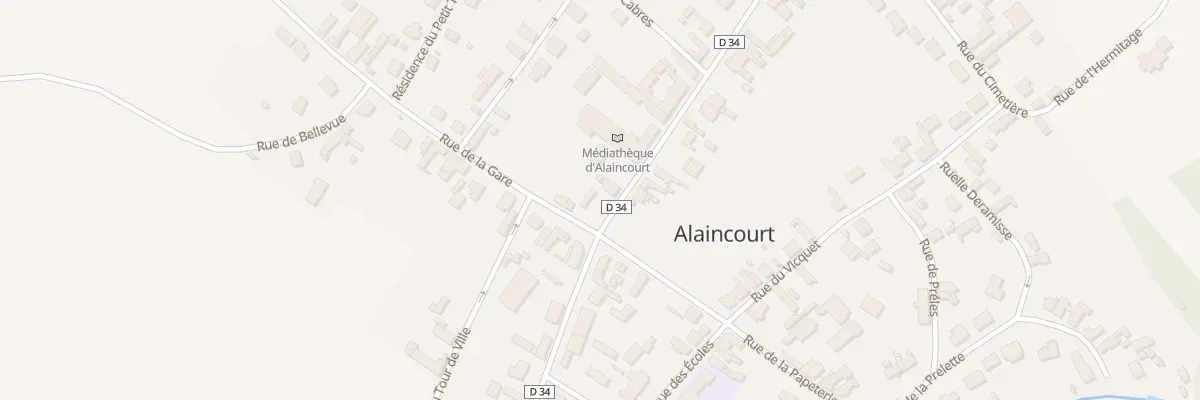 Plan du 43 Rue du Gen de Gaulle à Alaincourt