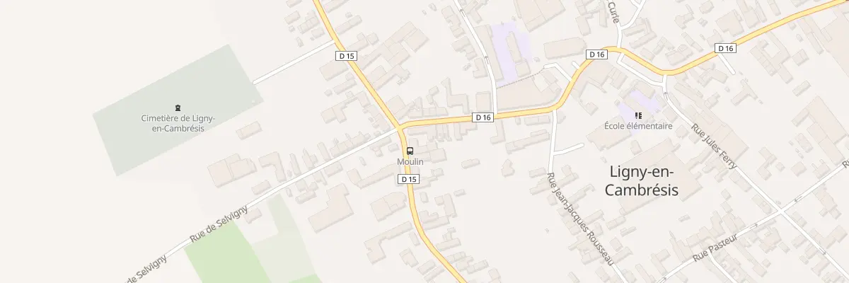 Plan du 1 Rue du Moulin à Ligny-en-Cambrésis