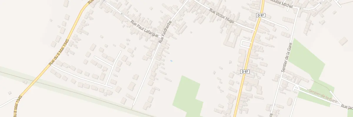 Plan du 34 Rue Faidherbe à Avesnes-les-Aubert