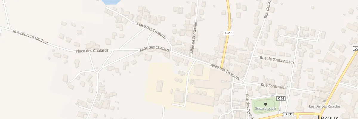 Plan du 3 All des Chalards à Lezoux