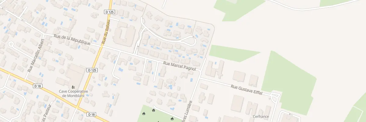 Plan du 59 Rue Marcel Pagnol à Montblanc