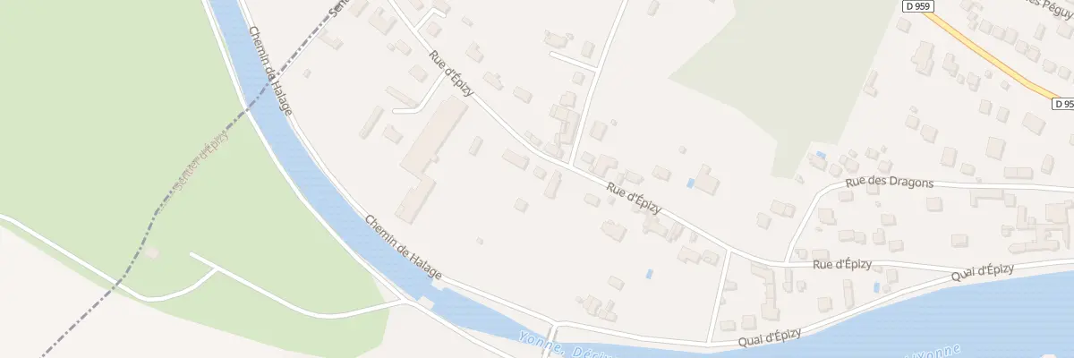 Plan du 9006 Rue d’Epizy à Joigny