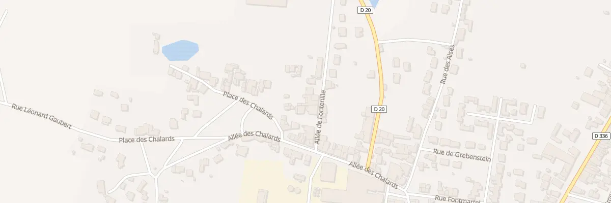 Plan du 9 All de Fontenille à Lezoux