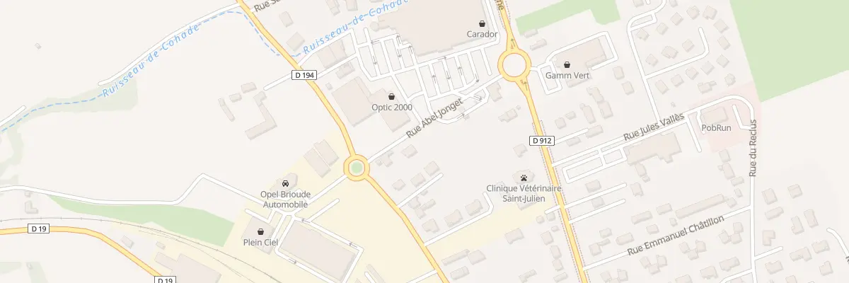 Plan du 3 Rue Abel Jonget à Brioude