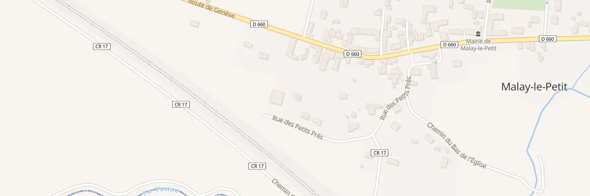 Plan du 20 Rue des Petits Prés à Malay-le-Petit