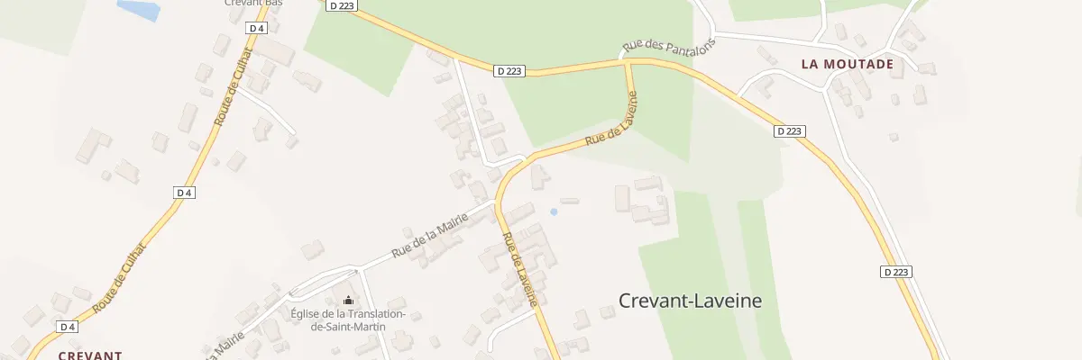 Plan du 3 Rue de Laveine à Crevant-Laveine