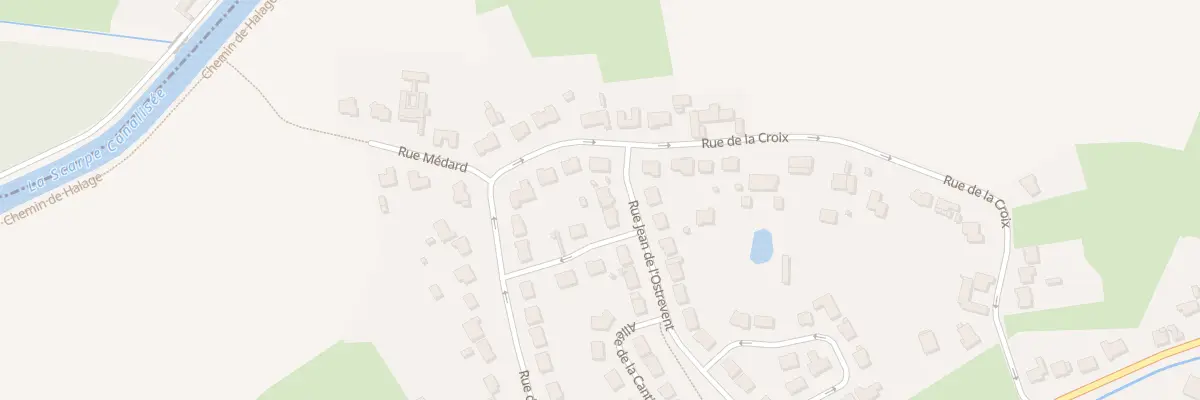 Plan du 2 Rue Jean de l’Ostrevent à Hasnon