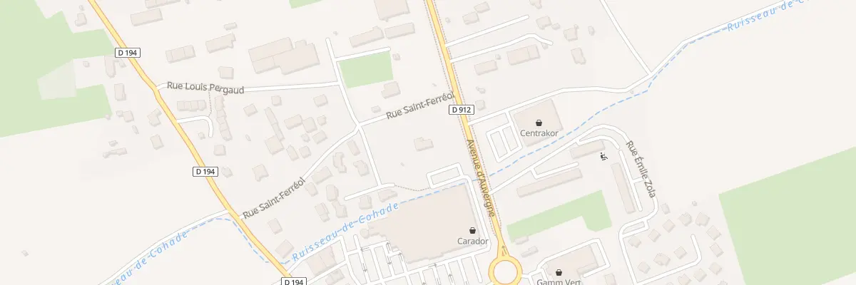 Plan du 1 Rue Saint-férréol à Brioude