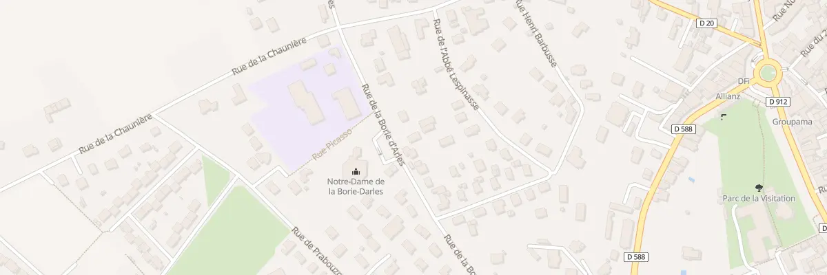 Plan du 28 Rue de la Borie d’Arles à Brioude
