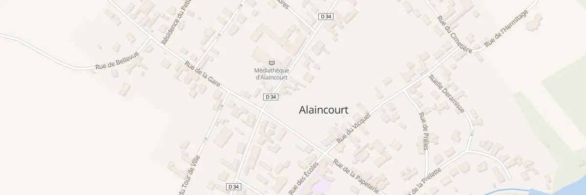 Plan du 60 Rue du Gen de Gaulle à Alaincourt