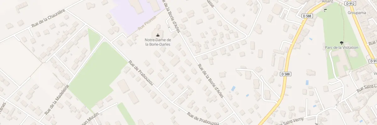 Plan du 21 Rue de la Borie d’Arles à Brioude