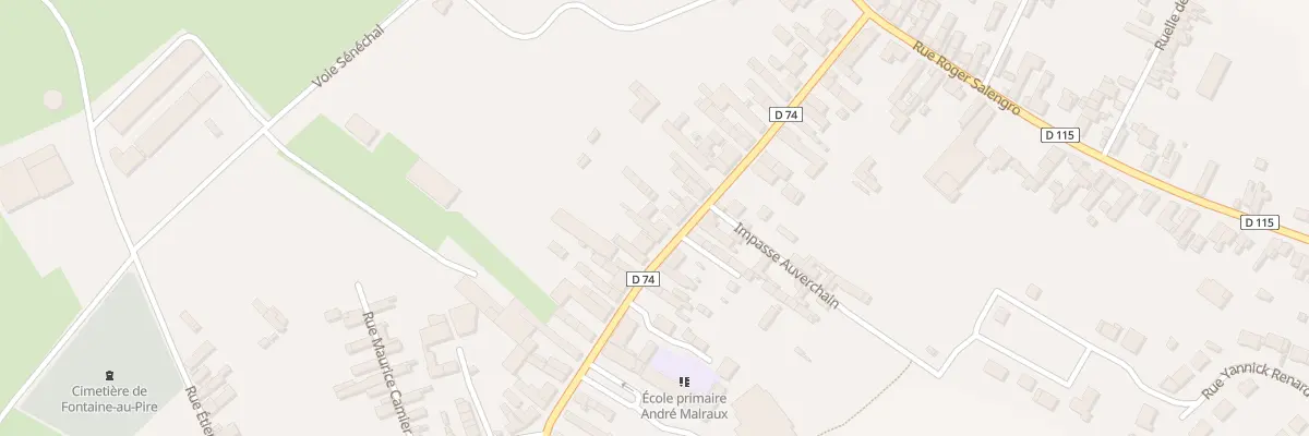 Plan du 43 Rue Gambetta à Fontaine-au-Pire
