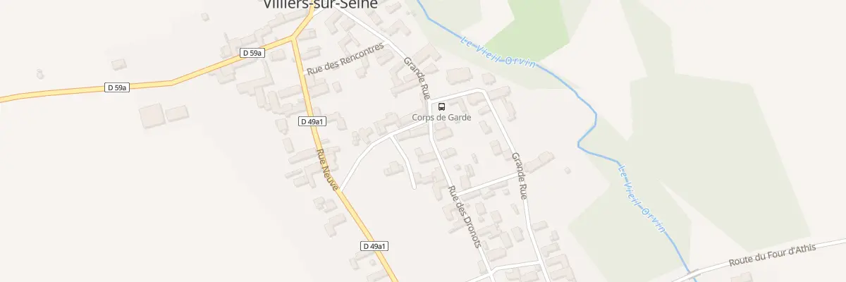 Plan du 2 Rue des Dronots à Villiers-sur-Seine