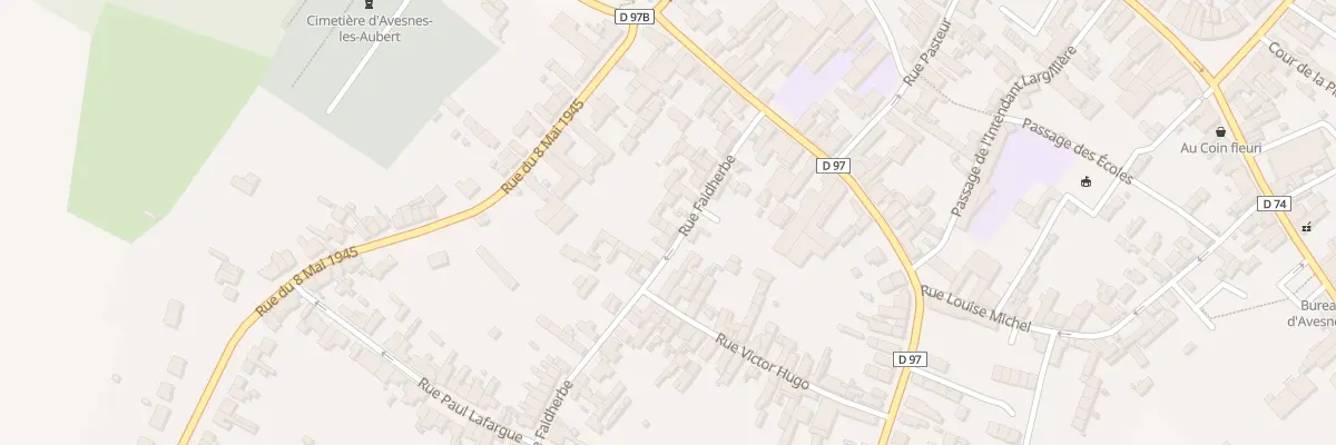 Plan du 31 Rue Faidherbe à Avesnes-les-Aubert