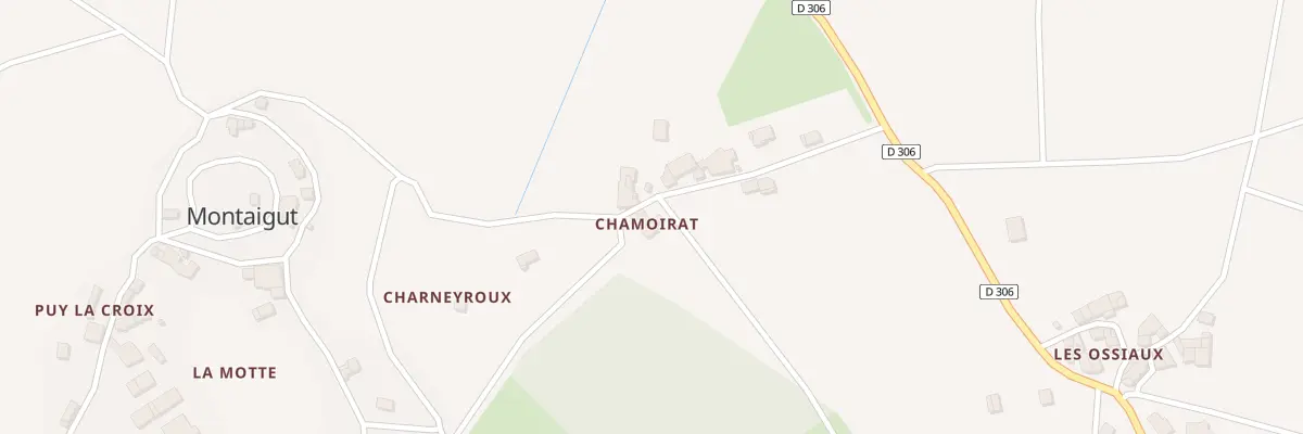 Plan du 189 Le Chamoirat à Glaine-Montaigut