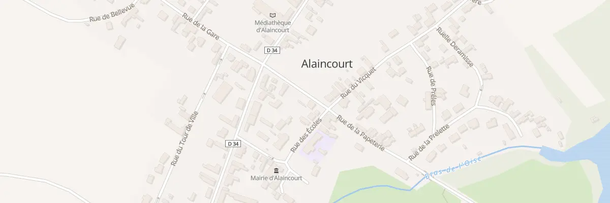 Plan du 3 Rue de la Papeterie à Alaincourt