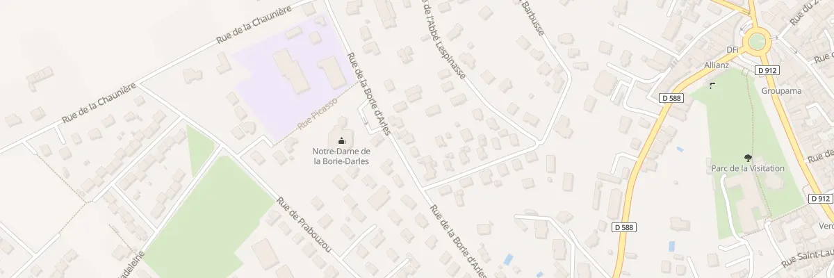 Plan du 24 Rue de la Borie d’Arles à Brioude