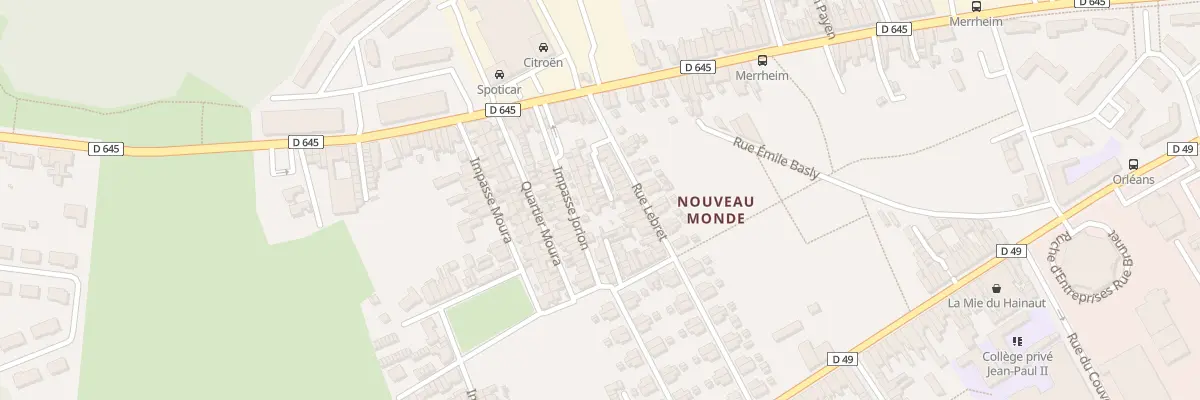 Plan du 5 Rue Lebret 12 Cite Wibault à Denain