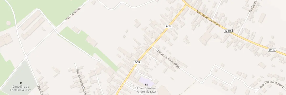 Plan du 45 Rue Gambetta à Fontaine-au-Pire